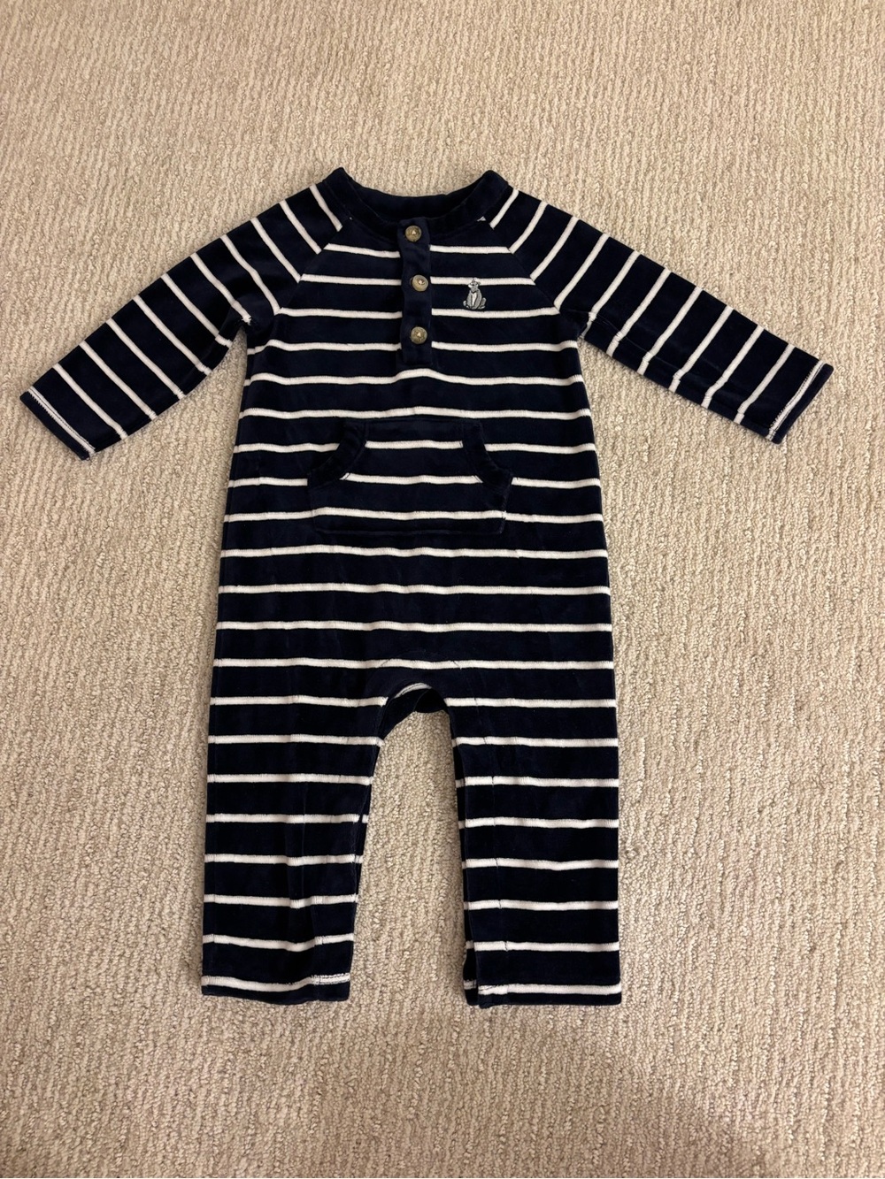 Janie and Jack Velour One Piece